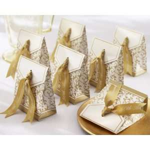  Boxes Happy 50th Anniversary Favor Box with Imprinted Gold 