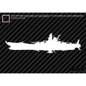  (2x) Space Battleship Yamato   Cruiser Cosmoship   Sticker 