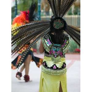 Aztec Indian Dancer, El Pueblo de Los Angeles, Los Angeles, California 