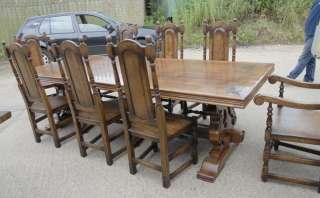 Ft French Rustic Refectory Table & William Mary Chair  