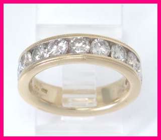 Mens 14kyg Round Diamond Wedding Fashion Ring 2.00 ct  