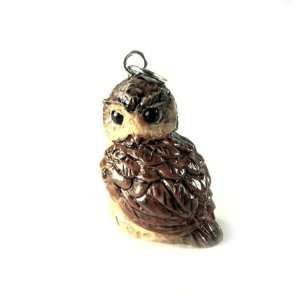  Roly Polys 3 D Hand Painted Resin  Owl Charm, 20 mm x 15 