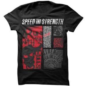  Strength Run with the Bulls T Shirt , Color Black, Size Md 87 5441