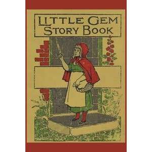  Vintage Art Little Gem Story Book   Giclee Fine Art Canvas 