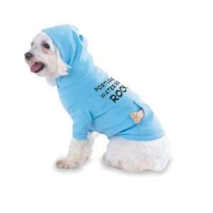 Portuguese Water Dogs Rock Hooded (Hoody) T Shirt with pocket for your 