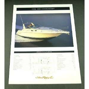    1996 96 SEA RAY 300 SUNDANCER Boat BROCHURE 