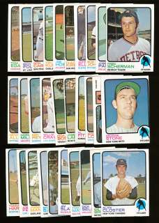 1973 TOPPS BASEBALL HIGH # LOT OF 93 DIFFERENT NM *11561  