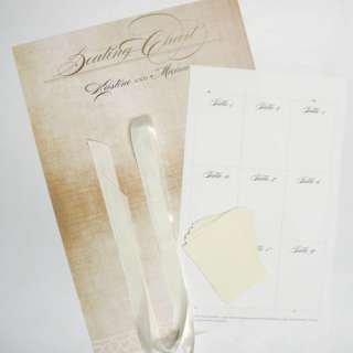 Wedding Reception VINTAGE LACE Seating Chart with Table Card Template 