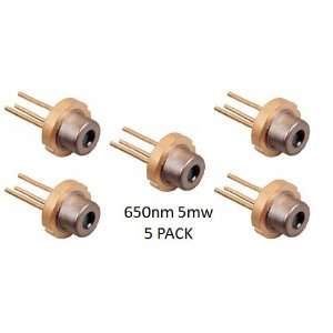  AIXIZ 650nm 5mw raw diode 5 pack 
