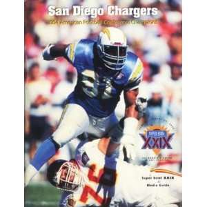   San Diego Chargers Super Bowl Xxix Media Guide   Sports Memorabilia