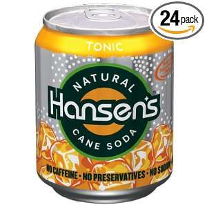 Hansen Beverage Tonic Natural Cane Soda, 8 Ounce Cans (Pack of 24)
