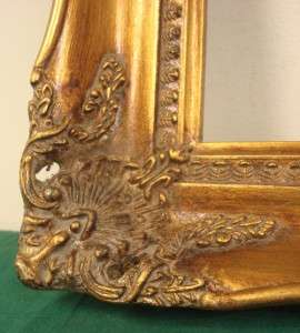 Solid Wood Gilt Picture Frame Antique Style 16 x 9  