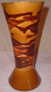 Royal Haeger Orange Peel Vase Mid Century Modern Tall 11  