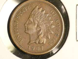 1907 Sharp Indian Penny (1211 83)  