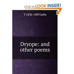  Dryope and other poems T 1836 1889 Ashe Books