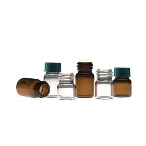 Compound vials, 14.75 x 22 mm, 1.25 mL, amber glass, 144/case  