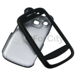 For Samsung Impression Black Rubber Hard Shell Skin Cover Case+LCD 