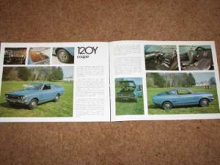 1977 DATSUN SUNNY 120Y Brochure (B210) Coupe Saloon Estate  