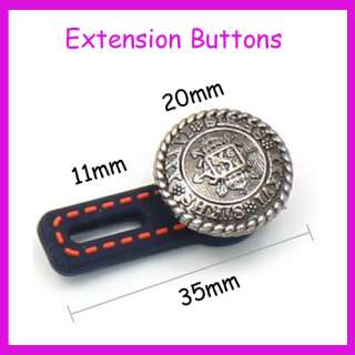 New Waist Pants Extension Buttons Stitch  