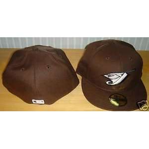 com Brown Blue Jays Custom New Era Hat Cap Baseball 7 3/8   Mens MLB 