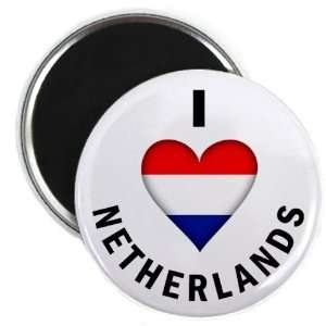  I HEART NETHERLANDS World Flag 2.25 inch Fridge Magnet 