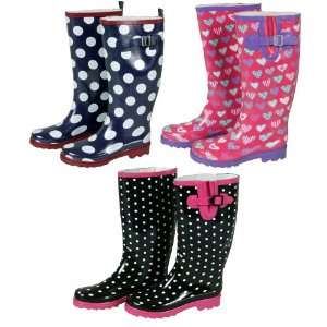     Ladies Wellington Boots [Big Dots UK Size 4]