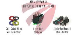 Heavy Duty 12v ATV Winch Thumb Switch Upgrade Kit VH  