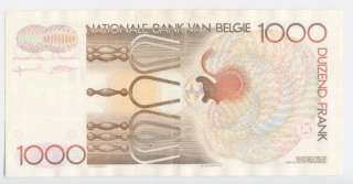 1000 francs nd 1980 96 xf+ a gretry p 144a note look at signatures on 