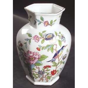  John Aynsley Pembroke Gold Trim 7 Chelford Vase, Fine 