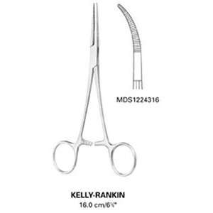  Artery Forceps, Kelly Rankin   Curved, 6 1/4, 16 cm 