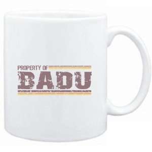 Mug White  Property of Badu   Vintage  Female Names  