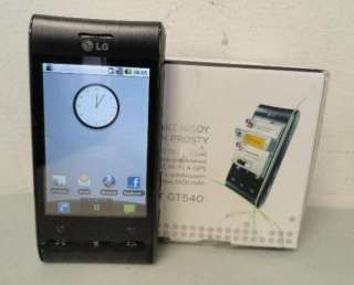LG Swift GT540 Unlocked GSM Black Android Bluetooth GPS Cell Phone 