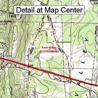  USGS Topographic Quadrangle Map   East Ridge, Tennessee 