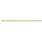 14K Yellow Gold DC Curb Cuban Chain Necklace 4mm 22