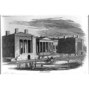   City Hall,Van Vranken,Illustrated News,Washington,1853