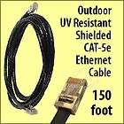 CAT 5e Outdoor Shielded Ethernet Internet Cable 150 ft