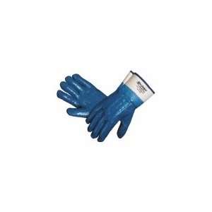  HEXARMOR 7090 9 Glove,Cut Resist,Nitrile,Blue/White,9,Pr 