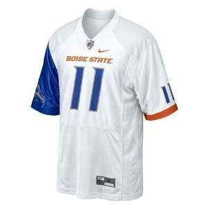  Boise State Broncos #11 Football Twill Jersey (White 