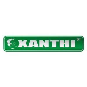   XANTHI ST  STREET SIGN CITY GREECE