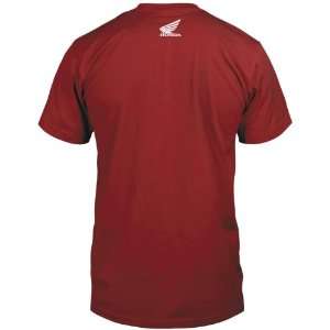 Honda Collection Big Wing Short Sleeve Tee, Red, Size Lg 54 7219
