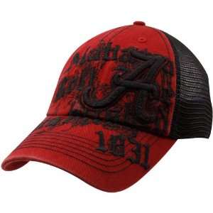  Alabama Crimson Tide Crimson Motto Mesh Back Flex Fit Hat 