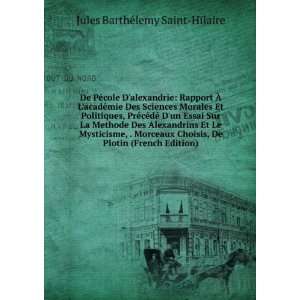   Plotin (French Edition) Jules BarthÃ©lemy Saint HÃ¯laire Books