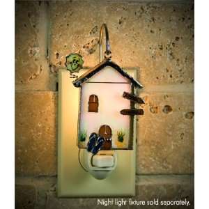   Stained Glass Nightlight Cover Beach House