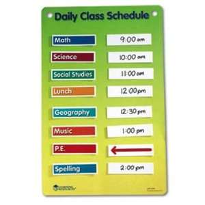     Magnetic Classroom Schedule Chart, 11 x 17 LRNLER3233 Electronics