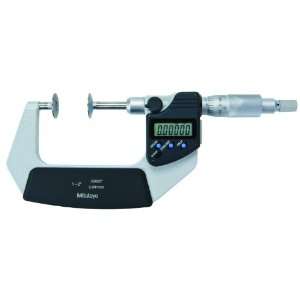  Mitutoyo 369 352 LCD Disk Micrometer, Non Rotating Spindle 