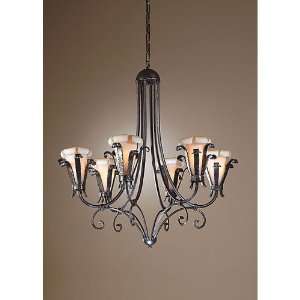 Wildwood Lamps 7805 Etruscan Iron 6 Light Chandeliers in Handmade And 