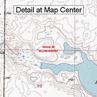  USGS Topographic Quadrangle Map   Steele NE, North Dakota 