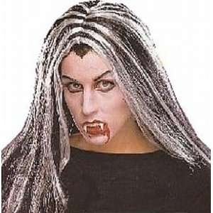 Black and Grey Streaked Vampiress Wig Vampire Bride 