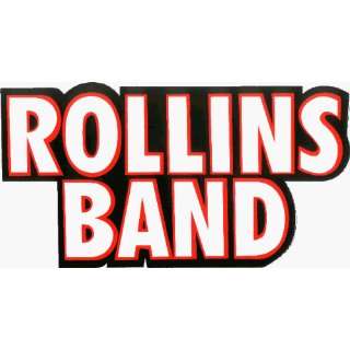 Rollins Band   Red, Black & White Logo   Large Jumbo Vinyl Sticker 