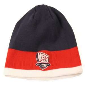  New Jersey Nets Tri Color Knit Beanie